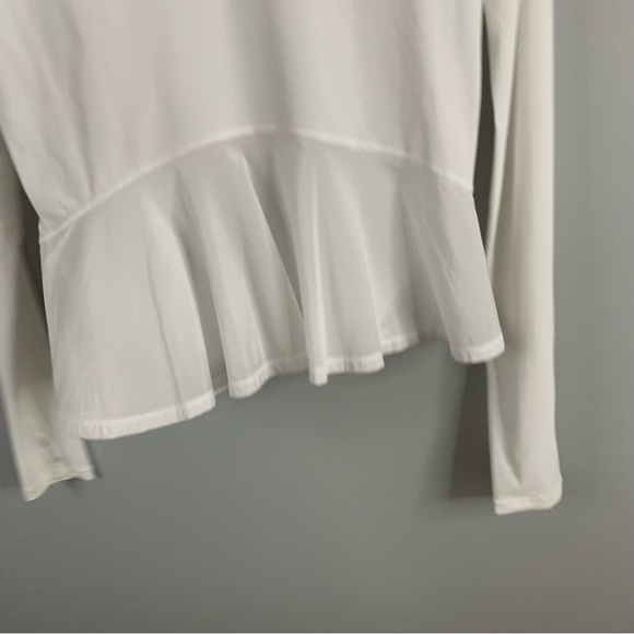 Lululemon Look Ahead Run Long Sleeve White Lightweight Top Shirt UV Protection 4 - Picture 9 of 10